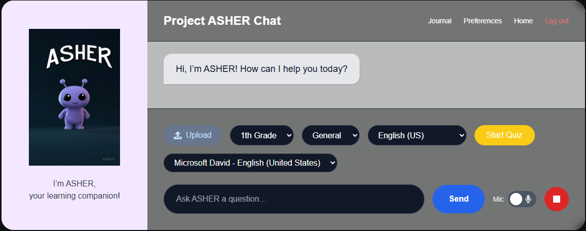 ASHER Interface