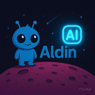Aldin AI companion mascot